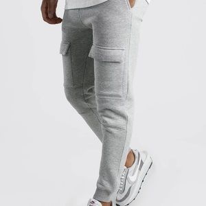 Grey Men’s Cargo Joggers